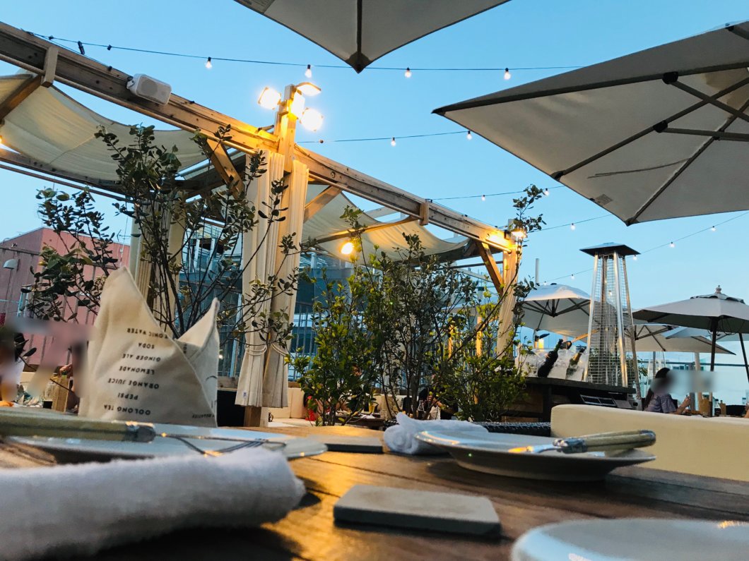 ココサ熊本のビアガーデン 秋もいきたい「アンファール」 オリーブもよう