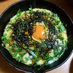 大和芋のお好み焼き