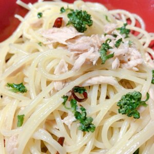 ガーリックツナのパスタ